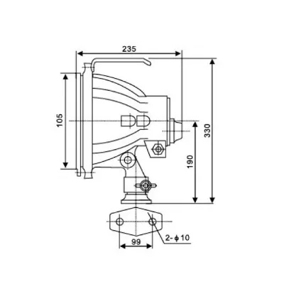 High-quality 12v 24v 100w 200w Aluminum Long Lifetime Waterproof Outdoor Marine Spot Light TG8