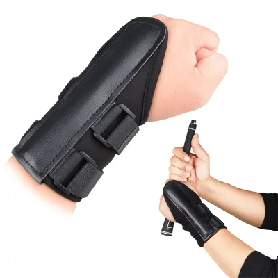 Adjustable Ambidextrous Golf Swing Trainer with Neoprene & PU Strap for Wrist Support Alignment Correction Outdoor Practice Use