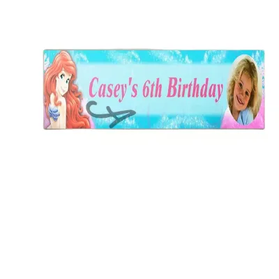 Custom Name & Age Your Personal Happy Birthday Banner with logo Design