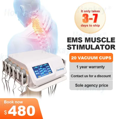 Vacuum EMS Device Body Massage Machine With Deep Tissue Stimulation Digital Control System