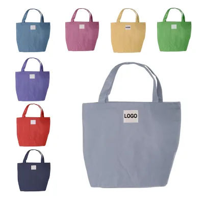 Reusable Shopping Tote Bag with Custom Logo Printing Foldable Design Zipper Closure and Soft Handle for Market & Daily Use