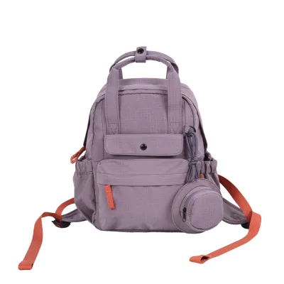 Lightweight Gray Shoulder Bag, Multi-scenario Casual Convertible Tote to Backpack for Outdoor Travel Hiking Daily Use