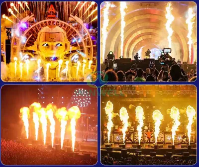 Firebolt Flame Machine Dj Show Party Equipment 250w Fire Machine DMX Remote  Stage Artificial Fireball flake fire Machine