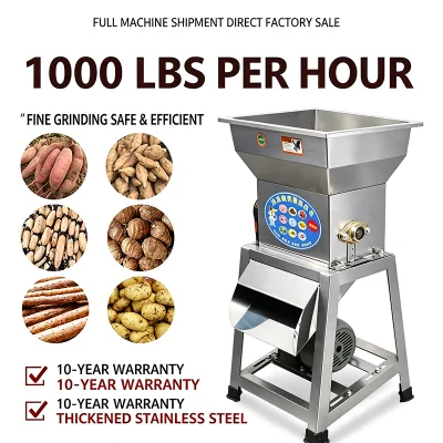 High Efficiency sweet potato grinding machine Cassava Crusher Machine Grater Ginger cassava Processing grinding Machine