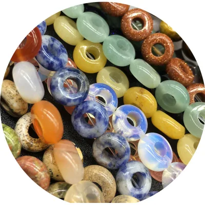 High Quality Natural Colored Beads Volcanic Stone Loose Beads Wholesale HY Jewelry Accessories