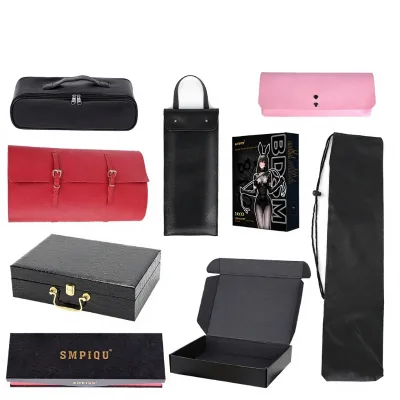Fetish Dustproof Storage Bag for Leather Bondage Whips & Nipple Clamps-Discreet Adult Toy Kit Gift Set for Couples