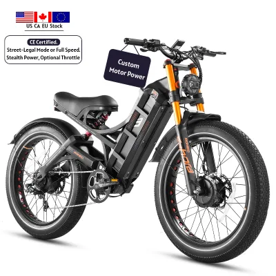 Eahora EN15194 Certified Electric Bicycle 5ooW Motor 52V 60Ah Lithium Battery E-Bike With Dual Disc Brakes For Urban Riding