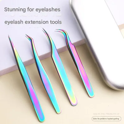 BlingBlang Grafted False Eyelash Tweezers High-precision Professional Dolphin-flowering Stainless Steel