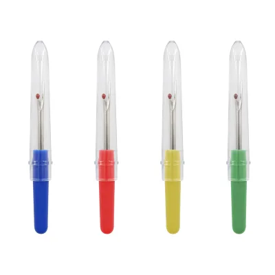 Plastic Handle Transparent Cover Small Stitch Unpicker Color Cross Stitch Sewing Seam Ripper