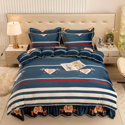 2026 Milk Velvet Print Four-Piece Set