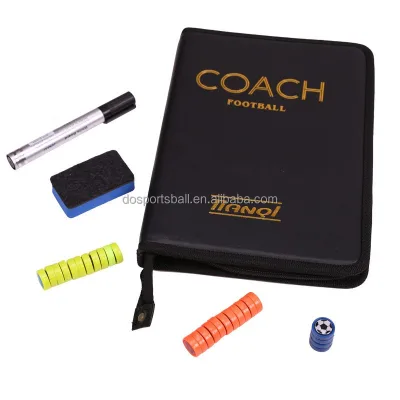 All-in-One Sports Tactics Board - Magnetic, Foldable, Zippered PU Leather for Coaches & Trainers