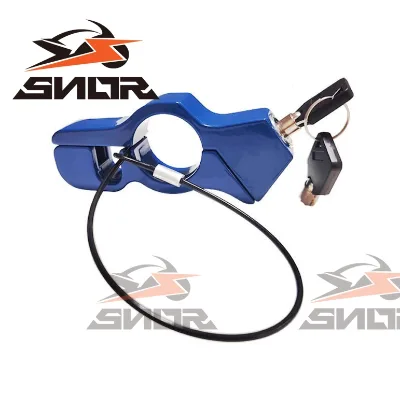 SNOR Good Quality Portable Motorcycle Anti Theft Aluminium Alloy Throttle Handlebar Lock for Scooter