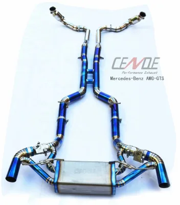 High Performance Titanium or Stainless Exhaust for Mercedes Benz AMG GT GTS