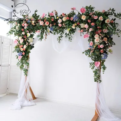 Customized Forest Wall-Mounted Floral Arch Artificial Flower Window Wall-Mounted Door Decoration