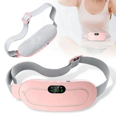Intelligent Menstrual Heating Pad Vibrating Abdominal Massager Cordless Warm Palace Belt Menstruation Cramps Period Pain Relief
