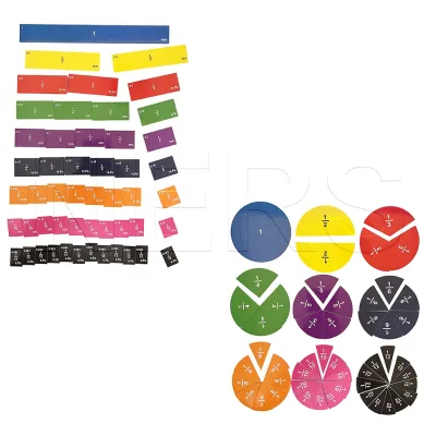 NERS 5mm EVA Foam Magnetic Fraction Tiles and Fraction Circles