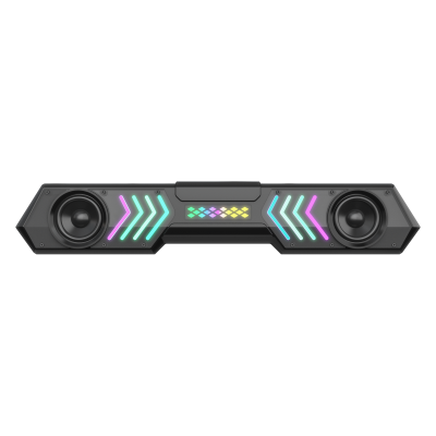 transparent speaker stereo speaker fm radio adjustable led screen speaker audio