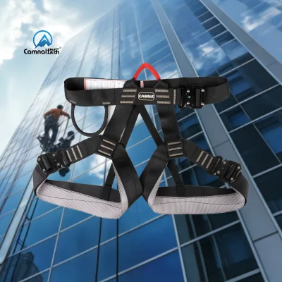 Camnal Adjustable Thickness Climbing Safety Belts Harness Made of Durable Polyester for Fire Rescue Caving Rock Climbing