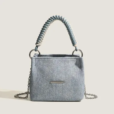 Underarm Denim Bag Niche Design Chain Handbag Simple Single-shoulder Cross Body Bag