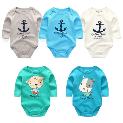 Long Sleeve Dog Baby Romper Baby Bodysuit Jumpsuit
