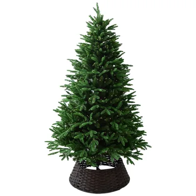 Factory Direct Customizable Fake Christmas Tree with Clear Lights, Durable Artificial Pine Tree for Indoor Outdoor Use