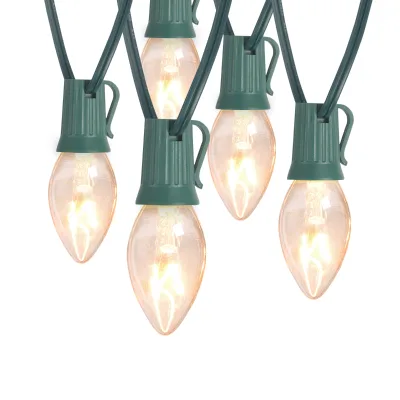 Waterproof C7 LED String Light for Garden Party Decoration Outdoor String Lights Poles 220v Bulb Hanging Wedding Christmas