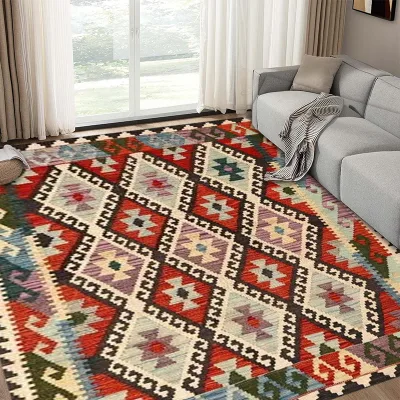 Plain Pink Mat Against Dirt for Living Room Custom Design Baby Rugs for Bedroom Non-woven Anti-slip Area Rug on Sale