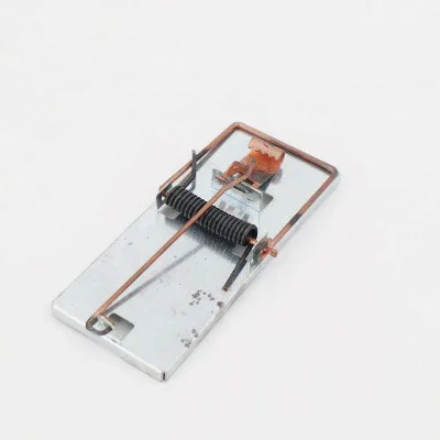 Silver-plated Wire Spring Humane Smart Mouse Trap No Kill Live Catcher