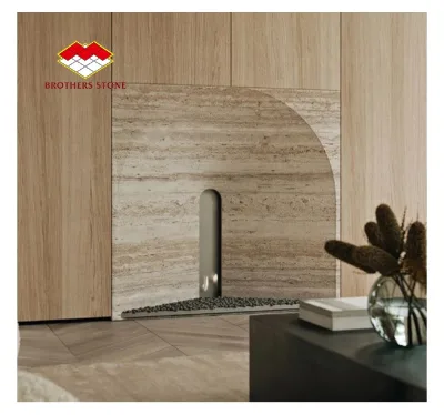 Freestanding Installation Fireplace Stone Modern Stone Fireplace Indoor Round Corner Fireplace Wall Mounted