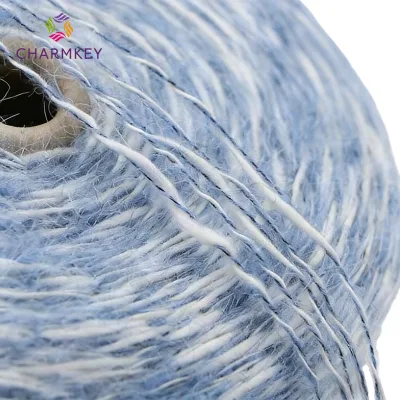 Small Slub Alpaca Yarn, Cotton Blended Cone Yarn, Fashion Apparel Yarn for Knitting & Machine Weaving Wholesale