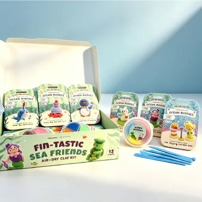 Imaginative Play Reusable Clay Ready to Use Kit air Dry Clay Set with Private Label
