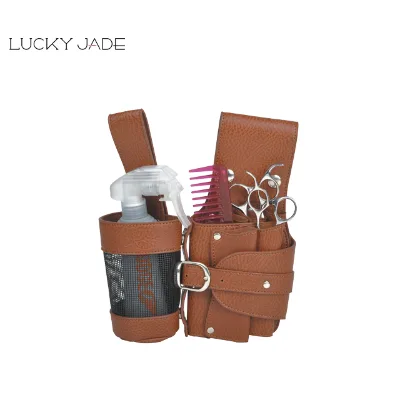 Custom Salon Barber Hairdressing PVC Tools Bag PU Leather Barber Waist Hairdresser Tool Bag Salon Hair Scissor Pouch Bag