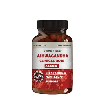 Ashwagandha Capsules Includes Organic Ashwagandha Root with Black Pepper Extract Dietary Supplement Stress Resistance
