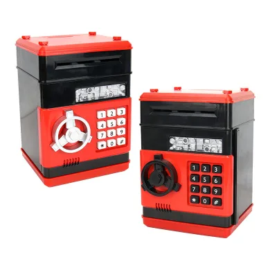 Wholesale Multifunctional Plastic Piggy Bank Safe Fire Extinguisher Money Box in Tin Can Design