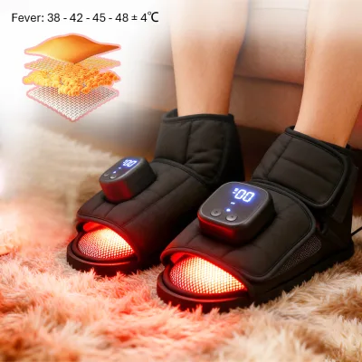 EMS Red Light Heating Air Pressure USB Rechargeable Timing Control Tired Feet Reflexology Relaxation Foot Massager