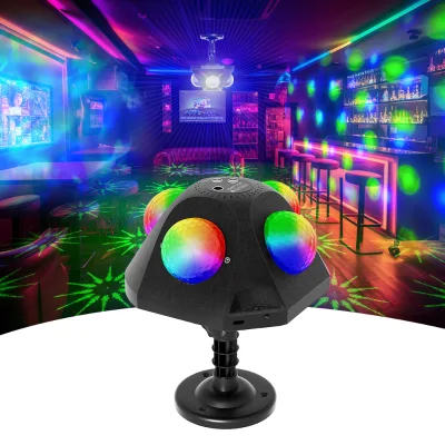Cross-border Pyramid-shaped Stage Lighting Ultra-wide-angle Laser Magic Ball Ambient Light Party bar Dancing Lights 5V IP20