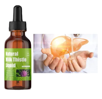 Manufacturer Organic Milk Thistle Liquid Drops Herbal Supplements Liver Detox Cleanse Milk Thistle Drops Liver Supplement