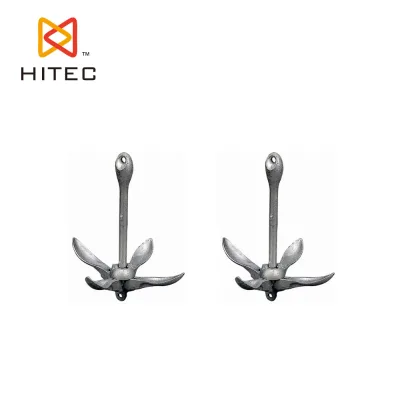 Type a and B Hot Dipped Galvanized Ship Boat Small Grapnel Folding Anchor with Chain Kit