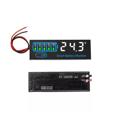 DC7-55V Smart LED Battery Level Indicator Custom Voltage Power-off Memory Low-Voltage Alarm Lithium Lead Acid Battery Monitor