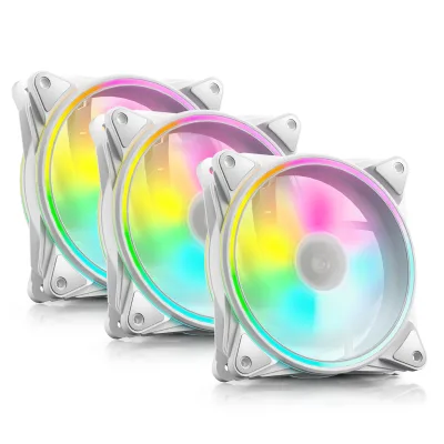 Aura Sync 120mm RGB Case Fans 3-Pack with PWM for Noise Minimization for Computer Applications