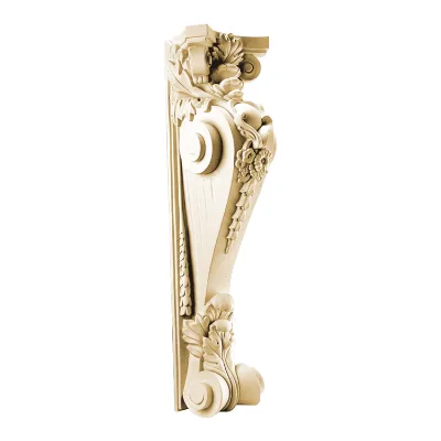 High Quality Polyurethane Decorative Fireplace Corner Corbels for Hotel Exterior Lightweight Durable Eco-Friendly