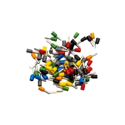 Ferrules VE Terminals Copper Wiring Crimp Tube Type PP Insulation Multi Color Cold Pressed Needle Nose Line Cord End Terminals