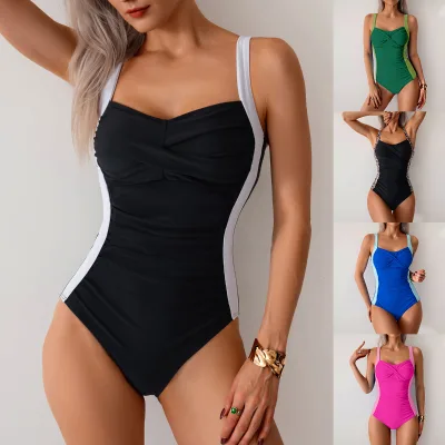 Cross Border Popular 2026 One-piece Swimsuit for Women, Breathable Beach Vacation, Sports and Leisure, Women's Swimsuit