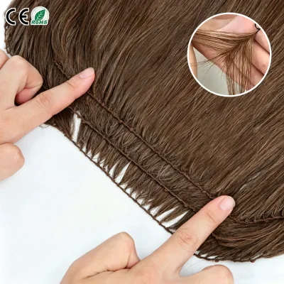 Invisible Feather Weft Soft Human Hair Bundle Feather Hair Light Color Dyeable Human Brazilian Human Hair Feather Line Hair Weft