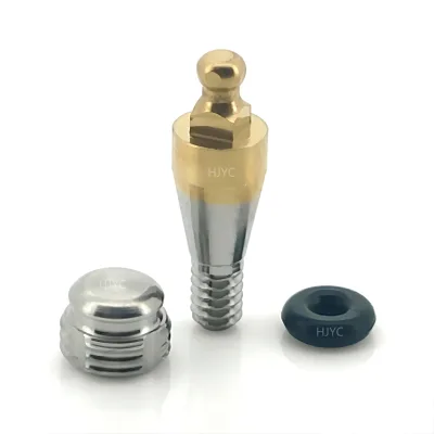 High Quality Manual Titanium Dental Implant Lab Clinic Ball Abutment (ORING ABUTMENT) Set Hao Chung Ming Osstem CE Certified 4.5