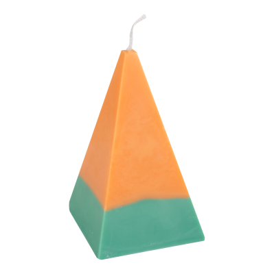 Handmade Colored Pyramid Candle for Home Decoration Paraffin Novelty Candle Easter Graduation Candle Manufacturer for Christmas