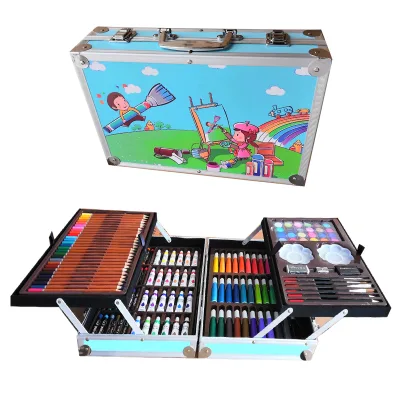 145-Piece Set of Double-Layer Paintbrush Double-Layer Convenient Watercolor Paintbrush Art Supplies Children Drawing Stick