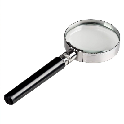 Hand Held Magnifying Lens Inspection Magnifier With Metal Frame Optical Magnifying Glass for Laboratory