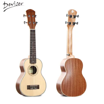 Wholesale Musical Instruments Ukelele Soprano Nylon String 21 Inch Custom Ukulele Made in China
