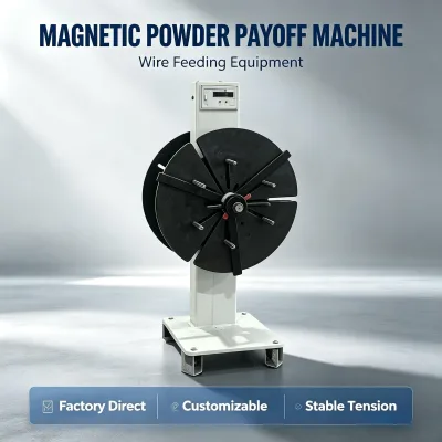 Industrial Magnetic Powder Wire Payoff Machine for Molybdenum Wire Titanium Wire Stainless Steel Wire